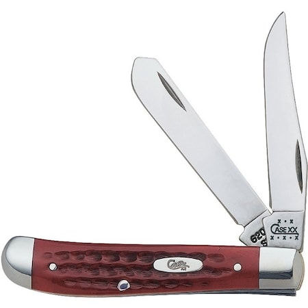 Case XX 00784 Folding Pocket Knife, Clip and Spey Blade, Polished Mirror, 2.7 in Clip 784