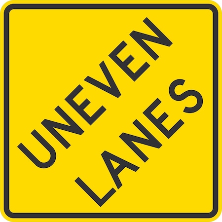 Lyle W8-11, Uneven Lanes, 30x30, High Intensity Prismatic, Yellow G-15353-HI_30x30