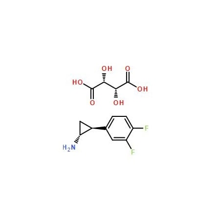 Ak Scientific (1R, 2S)-2-(3, 4-Difluorophenyl)cyclopropanamine (2R, 3R)-2, 3-Dihydroxysuccinate (1g), CAS 220352-39-6 1163AB-1g