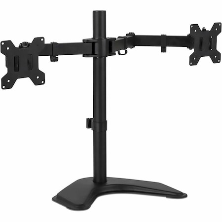 Mount-It Dual Monitor Desk Stand, For 19in to 32in Monitors, 36.4in x 11in x 18.3in, Black, Supports 17.6 lb MI-2781
