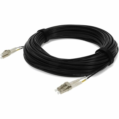 Add-On 30M LC MALE TO LC MALE BLACK OM4 DUPLEX FIBER OFNR RISER-RATED PATCH ADD-LC-LC-30M5OM4-BK