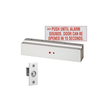Security Door Controls 650lbs EM Lock, Single Door Mini Delayed Electromagnetic Lock 1581S-ND-V-D