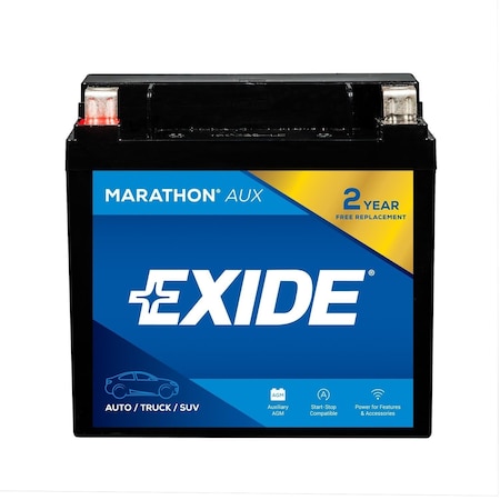 Exide Marathon (AUX) GRP:400 CCA:170 AH:14 RC:20 AGM M14AUX