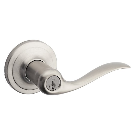 Kwikset Signature Series Entry Lever Lockset, Satin Nickel 740TNL15SMTCP