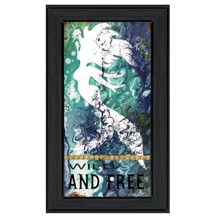 Homeroots Wild and Free 2 Black Framed Print Wall Art 404793