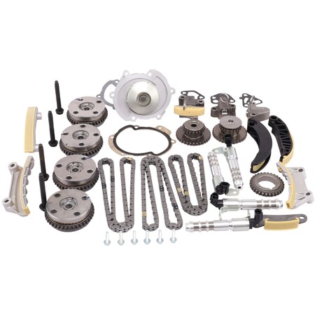 Cloyse Engine Timing Chain Kit With Water Pump, 9-0753SK3