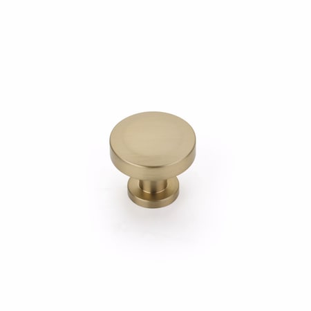 Schaub 1-1/4in Diameter Heathrow Cabinet Knob Signature Satin Brass Finish 550-SSB