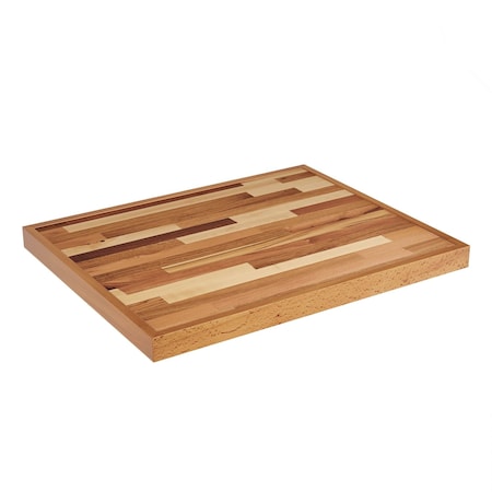 Flash Furniture Mayfair 24 in x 30 in Rectangle Butcher Block Style Table Top for Commercial Use in Natural XU-BB24X30RCT-GG
