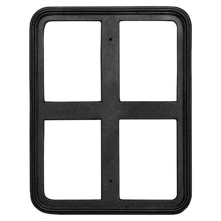 Qualarc 6 x 12 in. Rectangle Frame - Black RECT-6X12