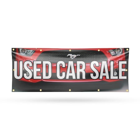Signmission Used Car Sale, 48 Inch x 120 Inch, Vinyl Banner B-120-30901