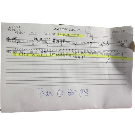 Kobelco HANDRAIL, KOBELCO OEM PM41C00015P1%C PM41C00015P1%C