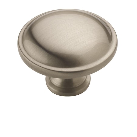 Amerock Everyday Heritage 1-1/4 in 32 mm Diameter Satin Nickel Cabinet Knob BP53015G10