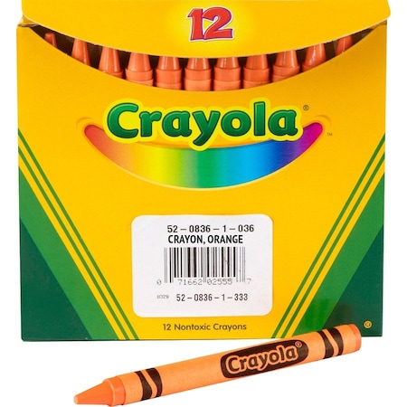 Crayola Bulk Crayons, Orange, Regular Size, 144PK 520836036