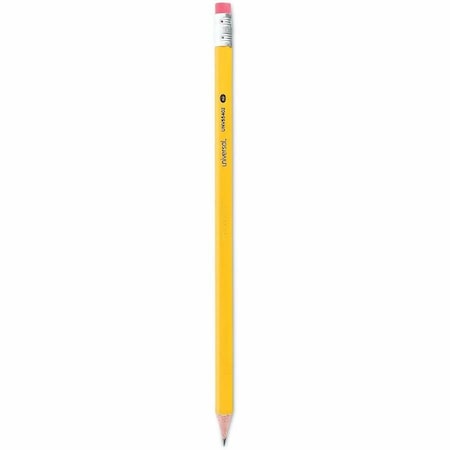 Universal Products Universal #2 Pre-Sharpened Woodcase Pencil, HB #2, Black Lead, Yellow Barrel, 72/Pack UNV55402