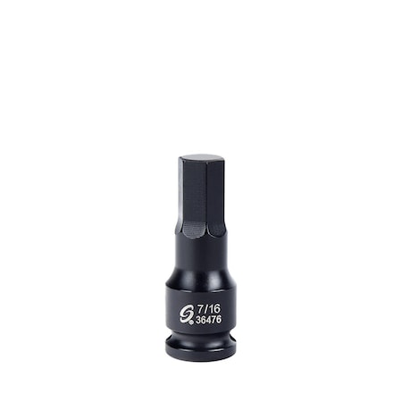 Sunex 3/8 in Drive 7/16 in Hex Impact Socket 36476