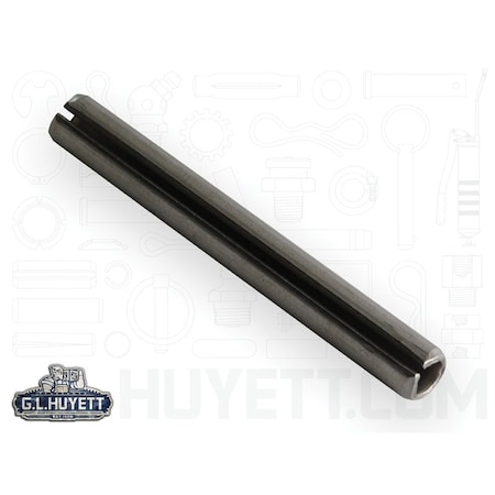 Huyett Slotted Spring Pin, Standard Duty, 420 Stainless Steel, 10 mm Dia x 50 mm Length SPMSP-100-050-A