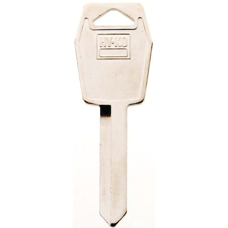 Hy-Ko Key Blank, Brass, Nickel, For: Ford, Lincoln, Mercury Vehicles 11010H55