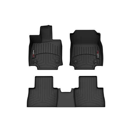 Weathertech Black, Front and Rear Floorliners 441730-1-2