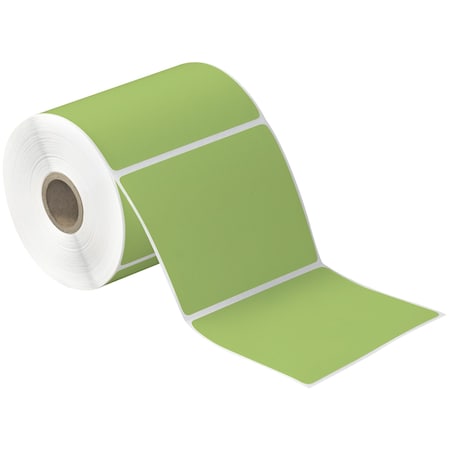 Tape Logic 4 x 4in Green Desktop Direct Thermal Label, 12PK THD366