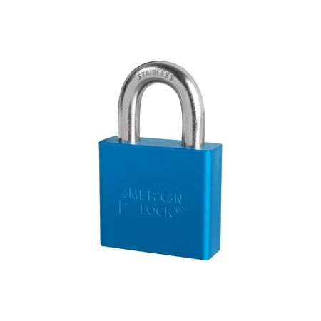 Master Lock Co Padlock 1-1/8in Shackle Aluminum Blue A1305KD BLU