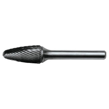 Cle-Line 3/4x1/4 Hardened Steel Shank Standard Cut Carbide SF-7 Cle-Line 1848 Round Nose Tree Bur C10032