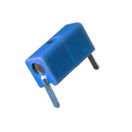 Johnson Tip Jack Blue Horizontal PCB Mount for 0.080" Plug 105-0760-001