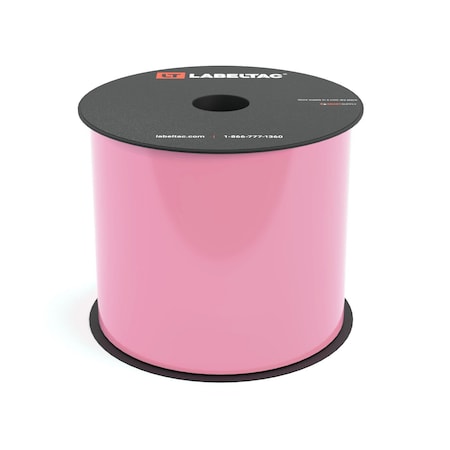 Labeltac LabelTac 4 and Pro Model High Performance 10-Year Vinyl Supply 4in x 150ft, Pink LT412HP