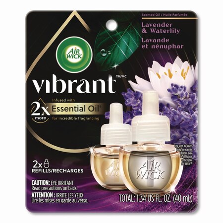 Air Wick Scented Oil Refill, Lavender and Waterlily, 0.67 oz, 2PK 62338-03076