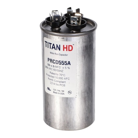 Diversitech TITAN HD 55 +5MFD, 370V, ROUND PRCD555A