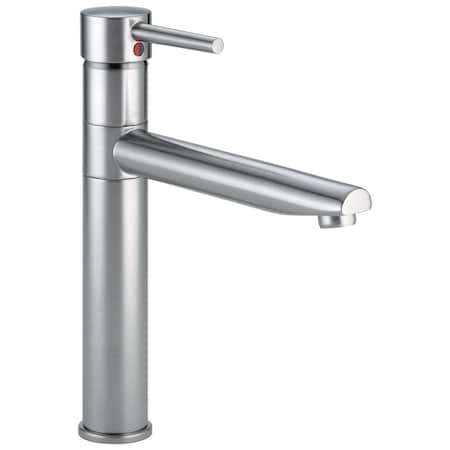 Delta Trinsic Single Handle Kitchen Faucet In Arctic Stainless 1159LF-AR