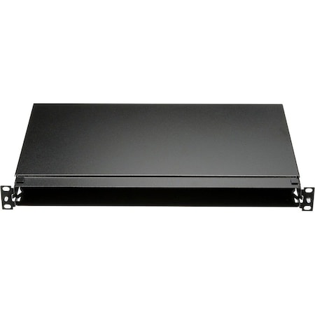 Pannet Rack, Fiber mount Tray, 1RU, Blk FMT1
