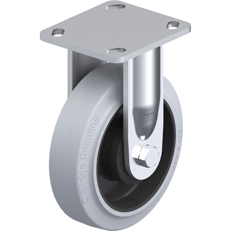 Blickle Rigid Plt Cstr, Solid Rbr, 6-5/16", 880 lb. BEHS-POEV 160KA-14-SG