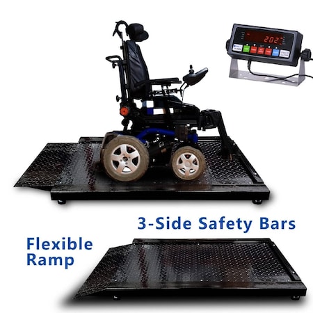 Prime Systems Prime Scales Roll On Weigh Electric Wheelchair Scale With PS-IN202 PS-ROW-WC