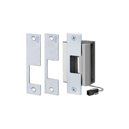 Security Door Controls Universal Electric Strike for Cylindrical and Mortise Locks 630/US32D Stainless Steel 55-ABC-U