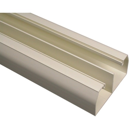 Legrand Cover Plate Raceway, 40N2 Series, 2 Channel, 4 in W, 2 in H, 8 ft L, Ivory 40N2B08V