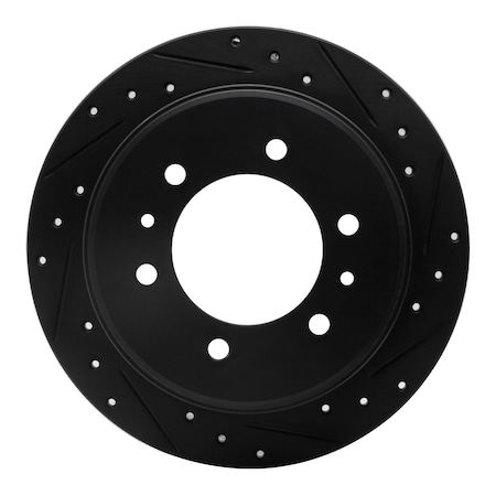 Dynamic Friction Co DFC Brake Rotor - Drilled and Slotted - Black 633-93001R