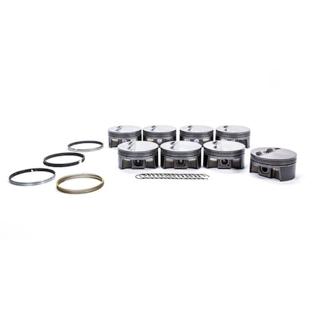 Mahle 930200330 4.03 in. Bore Forged Flat Top Pistons Set for Small Block Chevy MAH930200330