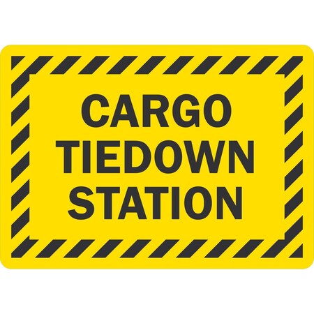 Lyle Cargo Tiedown Station, 5x3.5, Non-Reflective, Yellow G-16772-ND_5x3.5