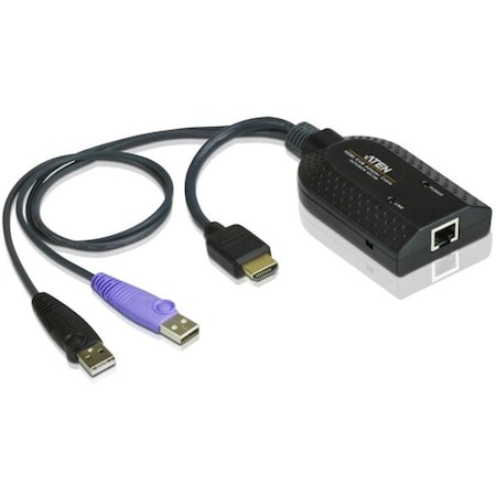 Aten HDMI USB Virtual Media KVM Adapter Cable with Smart Card Reader (CPU Module)-TAA Compliant KA7168