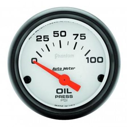 Auto Meter 5727 Phantom Electric Oil Pressure Gauges - 2.06 in. - 0-100 PSI ATM5727