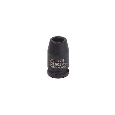Sunex 1/4 in Drive 1/4 in Magnetic Impact Socket 808MG