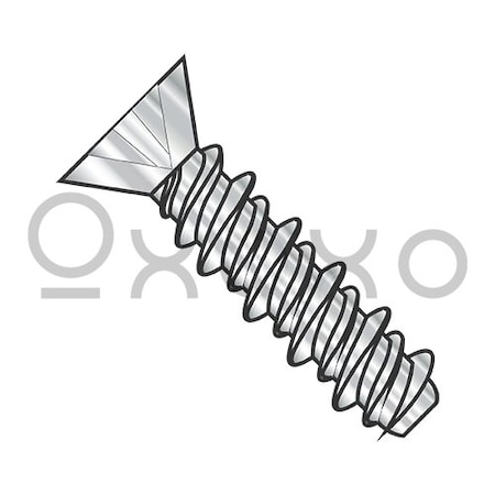 8-18X3/8 Phillips Flat High Low Screw Fully Threaded 18 8 Stainless Steel, 5000PK