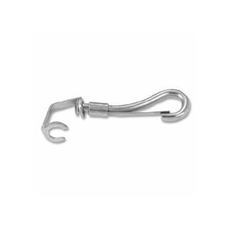 Campbell Snap Hook, Malleable Iron and Steel, Swiveling Open Eye Spring, 1/4 in Hook Opening, 2-7/8 in L,  193-T7607306