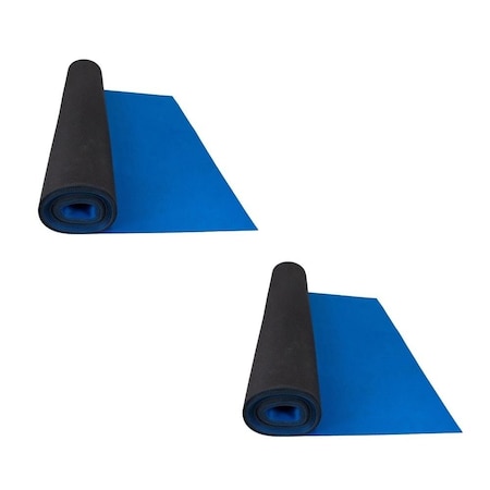 Mytee Products 20ft x 27in Blue Neoprene Floor Runner w/ Non Skid Bottom, 2PK NFR-BLUEx2