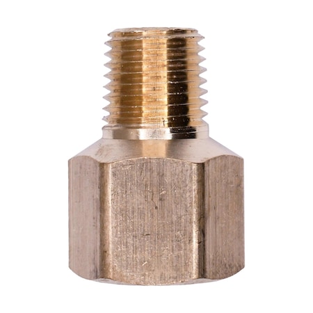 Auveco Brass Reducing Pipe Adapter 3/8in Female 1/4in Male, 5PK 328