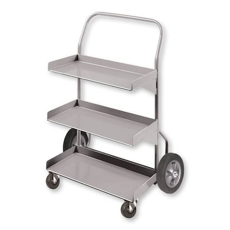 Pucel Tote Pan Hand Truck, 24 in W x 12 in D x 42 in H, Gray TPH-24