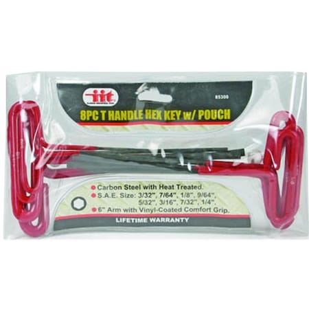 Jmkiit T Handle Hex Key with PCH - 8 Piece 85300