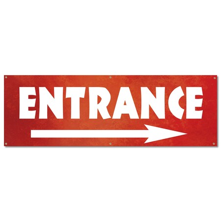 Signmission Entrance, 24 Inch, Banner B-72-30372