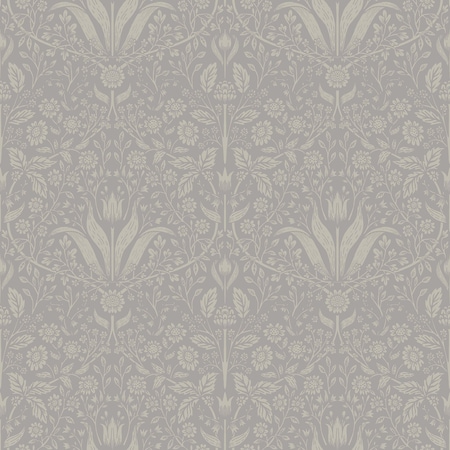 A-Street Prints Mara Grey Tulip Ogee Wallpaper 4143-34008