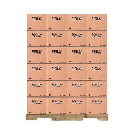 Supremeplus White Half Towel Rags 20 in x 20 in, 600 lbs. Pallet, 120 x 5 lbs. Boxes, 120PK SP-3074